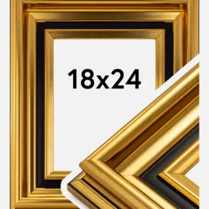 Fotolijst Gysinge Premium Glas Goud 18x24 cm Dernier Modèle
