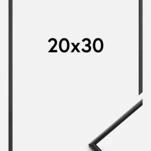 Fotolijst Can-can Glas Zwart 20x30 cm Satisfait Ou Remboursé