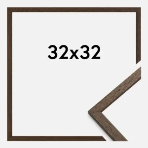 Usine Directe Fotolijst Edsbyn Glas Noten 32x32 cm