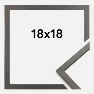 Bon Plan Fotolijst Edsbyn Glas Grafiet 18x18 cm