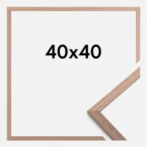 Usine Directe Fotolijst Edsbyn Glas Licht Noten 40x40 cm