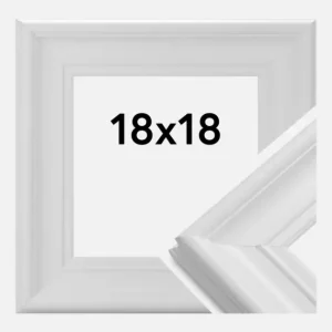 Fotolijst Mora Premium Glas Wit 18x18 cm Remise