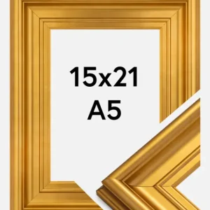 Fotolijst Mora Premium Glas Goud 15x21 cm (A5) Soldes