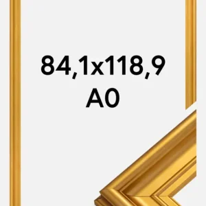 Fotolijst Mora Premium Glas Goud 84,1x118,9 cm (A0) Super Prix