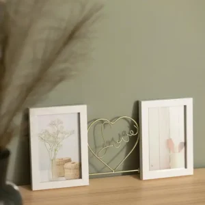 Love Collagelijst Wit - 2 Foto's Satisfait Ou Remboursé