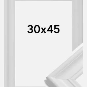 Haute Qualité Fotolijst Mora Premium Glas Wit 30x45 cm
