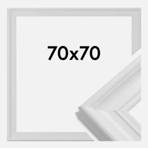 Fotolijst Mora Premium Glas Wit 70x70 cm Populaire