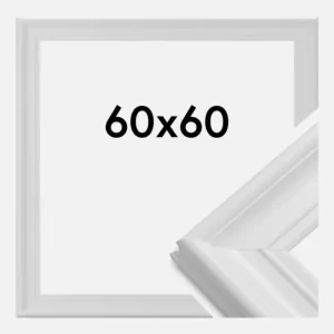 Soldes Fotolijst Mora Premium Glas Wit 60x60 cm