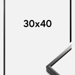 Dernière Chance Fotolijst Nielsen Premium Alpha Glas Glanzend Zwart 30x40 cm