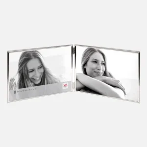 Top Vente Chloe Vouwlijst Ii Glas Zilver 9x13 cm - 2 Afbeeldingen