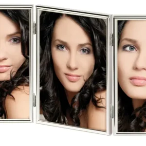 Chloe Vouwlijst Glas Zilver 13x18 cm - 3 Afbeeldingen Produit De Marque