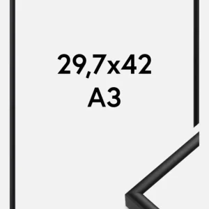 Bon Plan Fotolijst Nielsen Premium Classic Glas Mat Zwart 29,7x42 cm (A3)