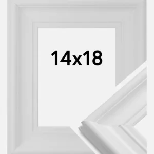 Fotolijst Mora Premium Glas Wit 14x18 cm Prix Promo