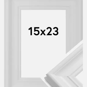 Promotion Saisonnière Fotolijst Mora Premium Glas Wit 15x23 cm