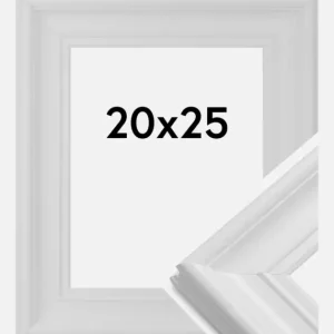 Fotolijst Mora Premium Glas Wit 20x25 cm Bon Marché
