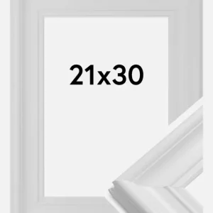 Bon Marché Fotolijst Mora Premium Glas Wit 21x30 cm