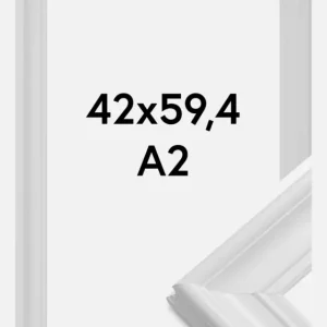 Fotolijst Mora Premium Glas Wit 42x59,4 cm (A2) Promotion
