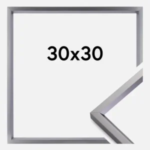 Vente Directe Fotolijst Glas Steel Style Glas Staal 30x30 cm
