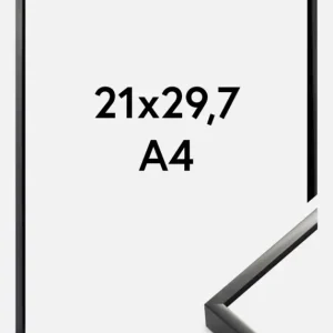 Promotion Saisonnière Fotolijst Nielsen Premium Alpha Glas Helder Zwart 21x29,7 cm (A4)