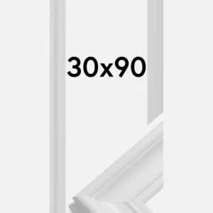 Populaire Fotolijst Mora Premium Glas Wit 30x90 cm