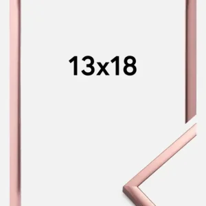 Super Prix Fotolijst Poster Frame Aluminum Glas Roségoud 13x18 cm