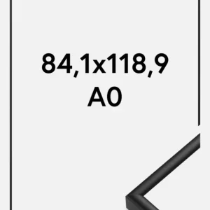 Fotolijst Nielsen Premium Classic Glas Mat Zwart 84,1x118,9 cm (A0) Prix Réduit