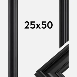Fotolijst Mora Premium Glas Zwart 25x50 cm Populaire