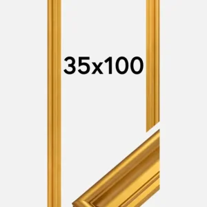 Fotolijst Mora Premium Glas Goud 35x100 cm Dernier Modèle