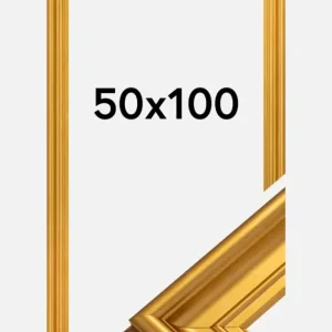 Fotolijst Mora Premium Glas Goud 50x100 cm Affaire À Saisir