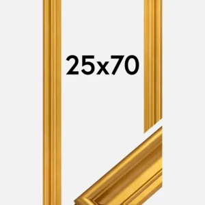 Expédition Rapide Fotolijst Mora Premium Glas Goud 25x70 cm