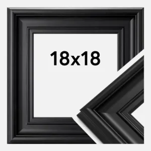 Fotolijst Mora Premium Glas Zwart 18x18 cm Promotion Saisonnière