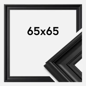 Affaire À Saisir Fotolijst Mora Premium Glas Zwart 65x65 cm