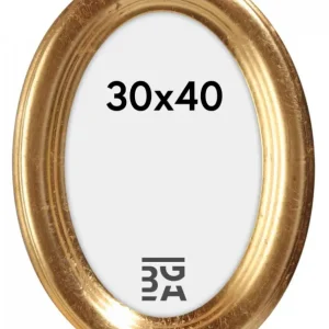 Molly Ovaal Glas Goud 30x40 cm Acheter Direct