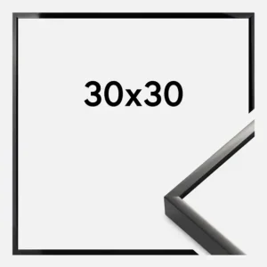 Acheter En Ligne Fotolijst Nielsen Premium Alpha Glas Helder Zwart 30x30 cm
