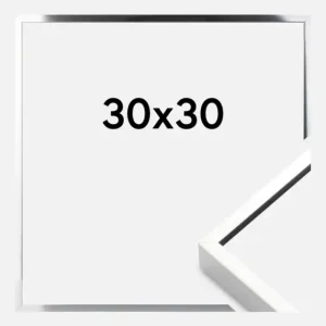 Fotolijst Nielsen Premium Alpha Glas Blank Zilver 30x30 cm Satisfait Ou Remboursé