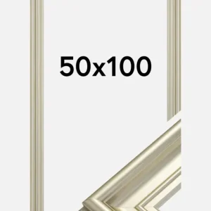 Fotolijst Mora Premium Glas Zilver 50x100 cm Offre Du Jour