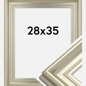 Fotolijst Mora Premium Glas Zilver 28x35 cm Super Prix