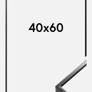 Fotolijst Nielsen Premium Alpha Glas Glanzend Zwart 40x60 cm Satisfait Ou Remboursé