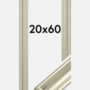 Fotolijst Mora Premium Glas Zilver 20x60 cm Réduction