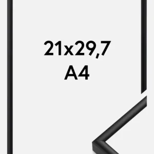 Fotolijst Nielsen Premium Classic Glas Mat Zwart 21x29,7 cm (A4) Commander Vite