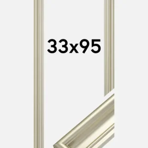 Fotolijst Mora Premium Glas Zilver 33x95 cm Must-Have