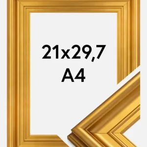 Nouveauté Fotolijst Mora Premium Glas Goud 21x29,7 cm (A4)