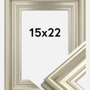 Fotolijst Mora Premium Glas Zilver 15x22 cm Top Vente