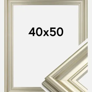 Fotolijst Mora Premium Glas Zilver 40x50 cm Livraison Gratuite
