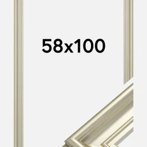 Remise Fotolijst Mora Premium Glas Zilver 58x100 cm