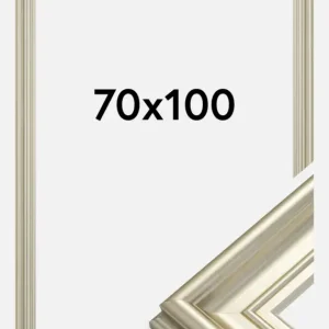 Livraison Gratuite Fotolijst Mora Premium Glas Zilver 70x100 cm