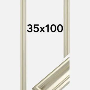 Satisfait Ou Remboursé Fotolijst Mora Premium Glas Zilver 35x100 cm