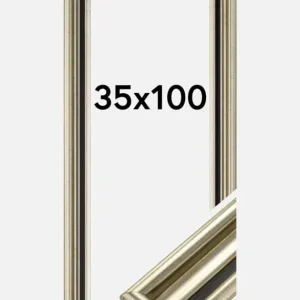 Fotolijst Gysinge Premium Glas Zilver 35x100 cm Commande En Gros