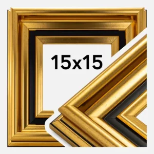 Satisfait Ou Remboursé Fotolijst Gysinge Premium Glas Goud 15x15 cm