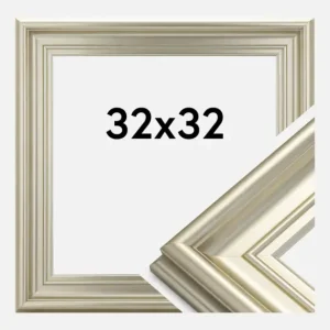 Prix Réduit Fotolijst Mora Premium Glas Zilver 32x32 cm